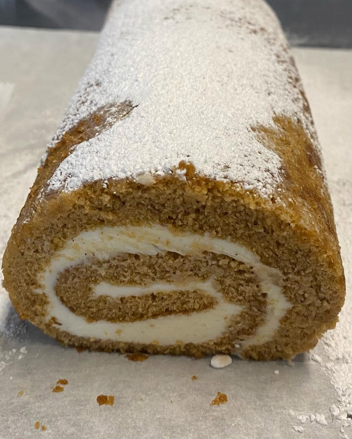 Pumpkin cream cheese roll